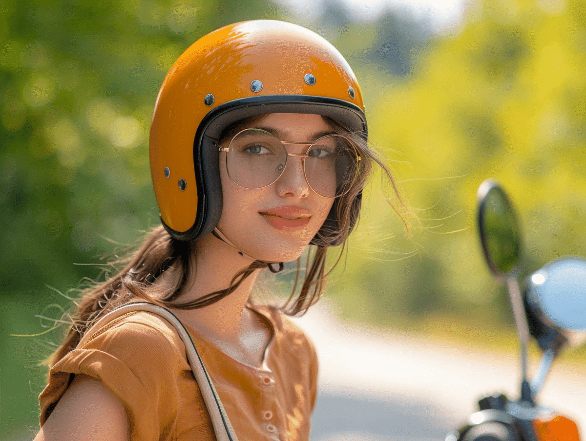 Casque de scooter féminin alliant sécurité, confort et style