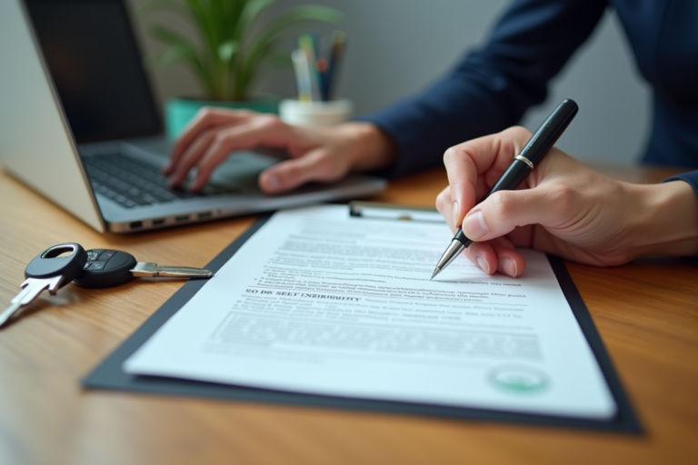 Certificat de cession rempli avec informations du vendeur et de l'acheteur