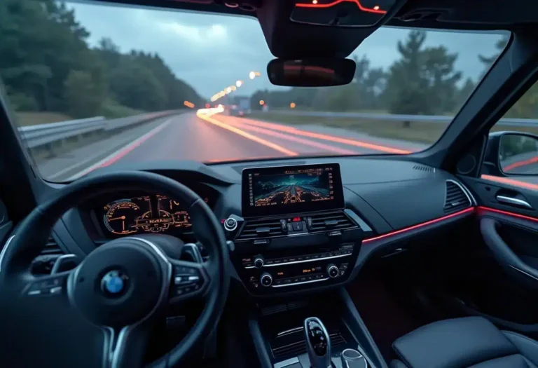 Technologies embarquées innovantes dans un camion BMW