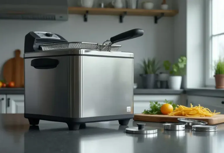 Friteuse moderne avec pièces amovibles pour un nettoyage facile