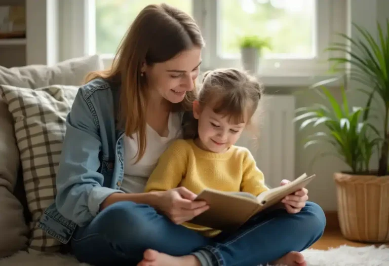 Enfant HPI explorant un livre avec curiosité et concentration