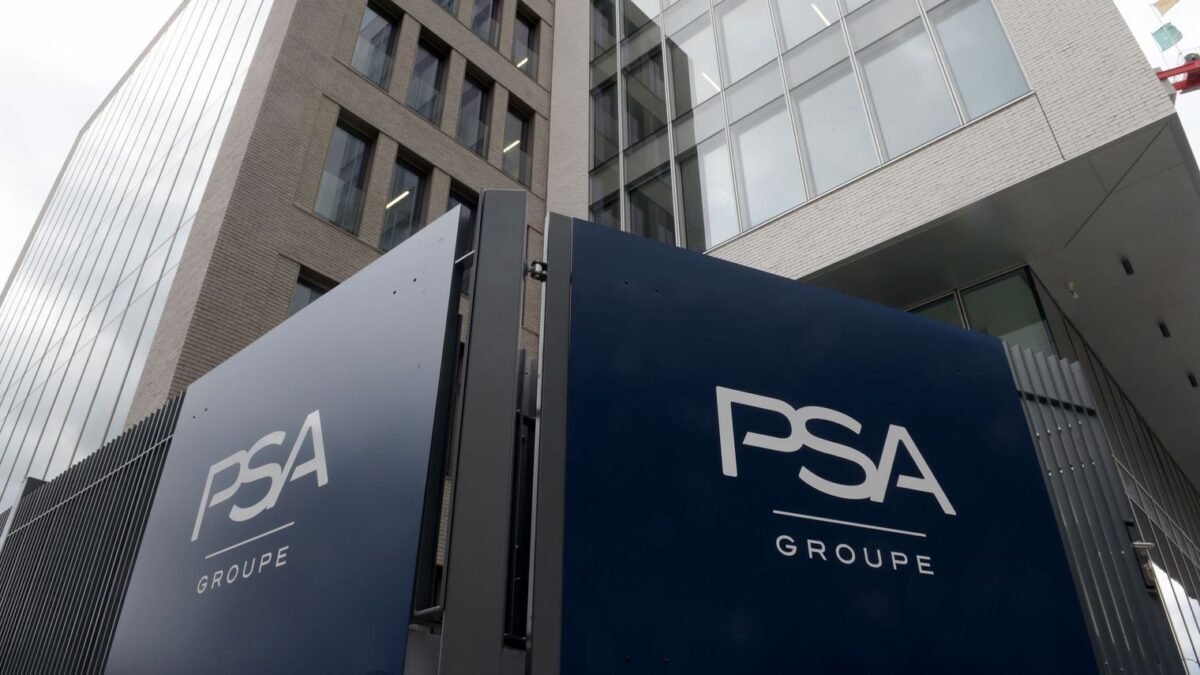 Graphique illustrant la baisse de la part de marché de PSA en Chine